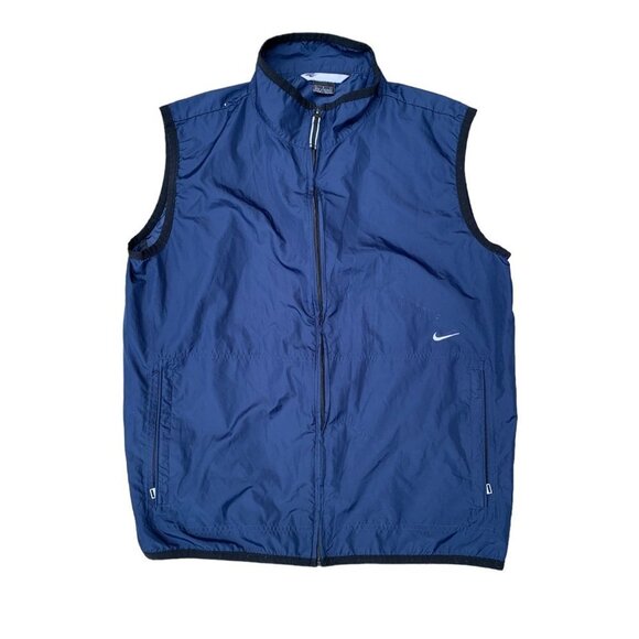 VINTAGE Nike Vest Large Navy Blue - Picture 2 of 4